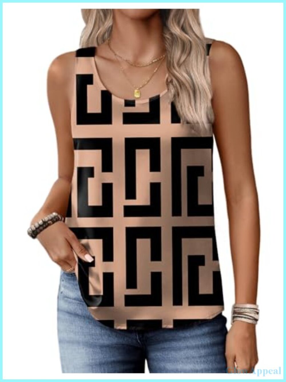 Silk Satin Sleeveless Scoop Neck Tank Top Camisole for Women